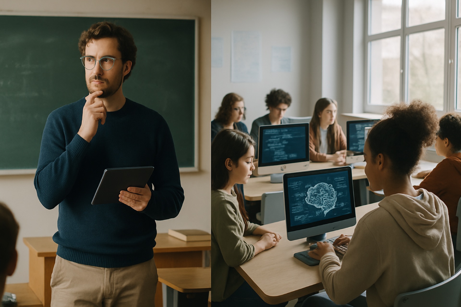 Classroom discussion about AI